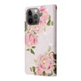 thumbnail image 4 of Dteck for iPhone 12 Pro 6.1" 2020 Flip Wallet Case, PU Leather Anti-Drop Case with Card Slot & Kickstand Shockproof Protective Case for iPhone 12 Pro Ladies Girls Women, Rose Flower, 4 of 8