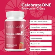 Celebrate Vitamins CelebrateONE Bariatric Once Daily Multivitamin Chewables, Iron Free, Strawberry Creme, 30 count