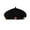 Black, variant on Women's Fashion Wool Beret Hat Classic Winter Knit Cap For Autumn Holiday Season Green,M