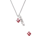thumbnail image 2 of Delight Jewelry Silvertone Small 3-D Red Present Box with Bow Silvertone Best Friends Forever Bar Charm Necklace, 23", 2 of 4