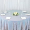 thumbnail image 5 of BalsaCircle 120" Sequin Round Tablecloth Iridescent Blue, 5 of 8