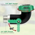 thumbnail image 6 of MOMOJIA 3/4Inch Stainless Steel Threaded Valves Connector Leakproof Water Pipe Stop Valves, 6 of 8