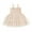 Beige, variant on Musuos Baby Girls Summer Sleeveless Dress12 18 24M 3 4T Floral Ruched Mesh Princess Dress for Beach Party Cute Clothes