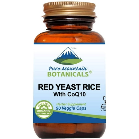 Red Yeast Rice with CoQ10 Capsules Kosher Vegan Capsules Now with 600mg Organic Red Rice Yeast Plus Co Q10