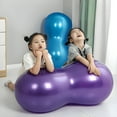 thumbnail image 5 of BESTSKY Peanut Ball, Thickened Anti-Burst Yoga Ball for Exercise and Workout, PVC Material for Safety, Clear Textured Grip, Ideal for Children’s Rehabilitation and Massage, 5 of 7