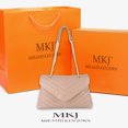 thumbnail image 4 of MKJ Bolsos de lujo con cadena de celosía de diamantes, bolsos de mensajero para mujer 2023, bolso de hombro femenino de moda de cuero suave Lou, 4 of 5