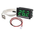 thumbnail image 3 of Esquirla LED Digital Thermometer Multipurpose Practical High Precision Small Thermocouple Temperature Meter Tester for Basement Cellar , Green, 4.8cmx2.9cm, 3 of 7