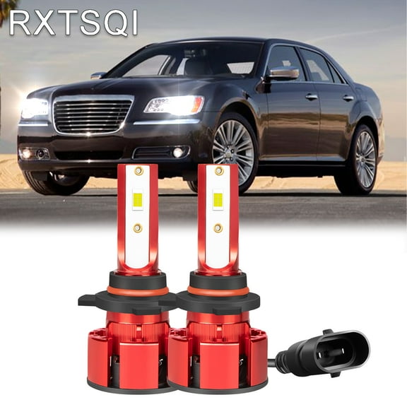 For Chrysler 200 2011-2015 2x 9012/HIR2 LED Headlight High/Low Beam 6000K White Bulbs
