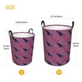 thumbnail image 4 of KLL Leopard Print Waterproof Foldable Laundry Hamper Bucket with Handles for Storage Bin,Kids Room,Home Organizer (Medium ), 4 of 7