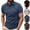 Navy, variant on Dovford Men's Muscle V Neck Polo Shirts Casual Short Sleeve Slim Fit Ribbed Golf T Shirt Athletic Tee