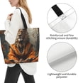 thumbnail image 3 of Disketp Jungle Meditating Lion Bolsa Tote Estampada para Mujer, Bolso de Hombro y de Mano para Compras y Viajes, 3 of 8