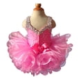 thumbnail image 3 of Jenniferwu G037-1 Infant Toddler Baby Newborn Little Girl's Pageant Party Birthday Dress Pink Size 3T, 3 of 5