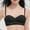Black, variant on HOMBOM Bras for Women Everyday Soft Cup Lightly Lined Balconette Brassiere Lifting Wireless Beige Spaghetti Straps Bras 32A