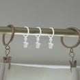 thumbnail image 4 of OUNONA 100Pcs White Plastic Curtain Hooks with Clips for Easy Hanging on Drapery Rods, 4 of 8