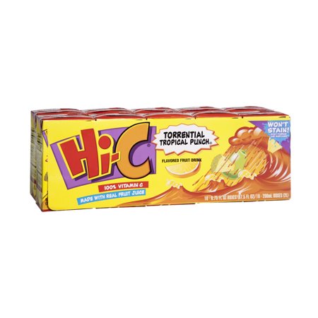 Hi-C Torrential Tropical Punch, 6.75 Fl. Oz., 10 Count