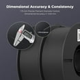 thumbnail image 4 of 2-Pack Creality 3D Printer Filament, 1.75mm PLA Filament Bundle 2kg for 3D Printing, Ender PLA Filament No-Tangling, Strong Bonding & Overhang Performance, Accuracy +/- 0.02mm, Black & Black, 4 of 6