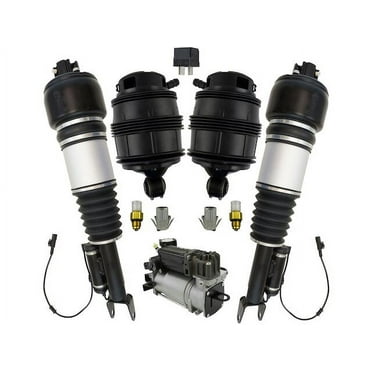 Air Suspension Compressor Strut Spring Kit 6 Piece - Compatible with 2003 - 2006 Mercedes-Benz E500 Base RWD Sedan 2004 2005