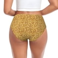 thumbnail image 3 of Womens Underwear lightning Gold Glitter Cuteness No Show Seamless Underwear for Women, Soft Stretch Women's Panties, Hipster Ladies Panties Bikini Underwear Briefs, 3 of 6