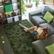 thumbnail image 3 of Alfombra Softlife para sala de estar y dormitorio, 160 x 230 cm, color verde oliva, 3 of 6