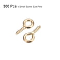 thumbnail image 3 of 300uds Pequeño Tornillo Ojo Pasadores Ganchos Mini Ojales Tornillos Roscados, 5x10x1,2mm Autorroscante Tornillo para Joyería Fabricación Accesorios Bricolaje Artesanía, Claro Oro, 3 of 5