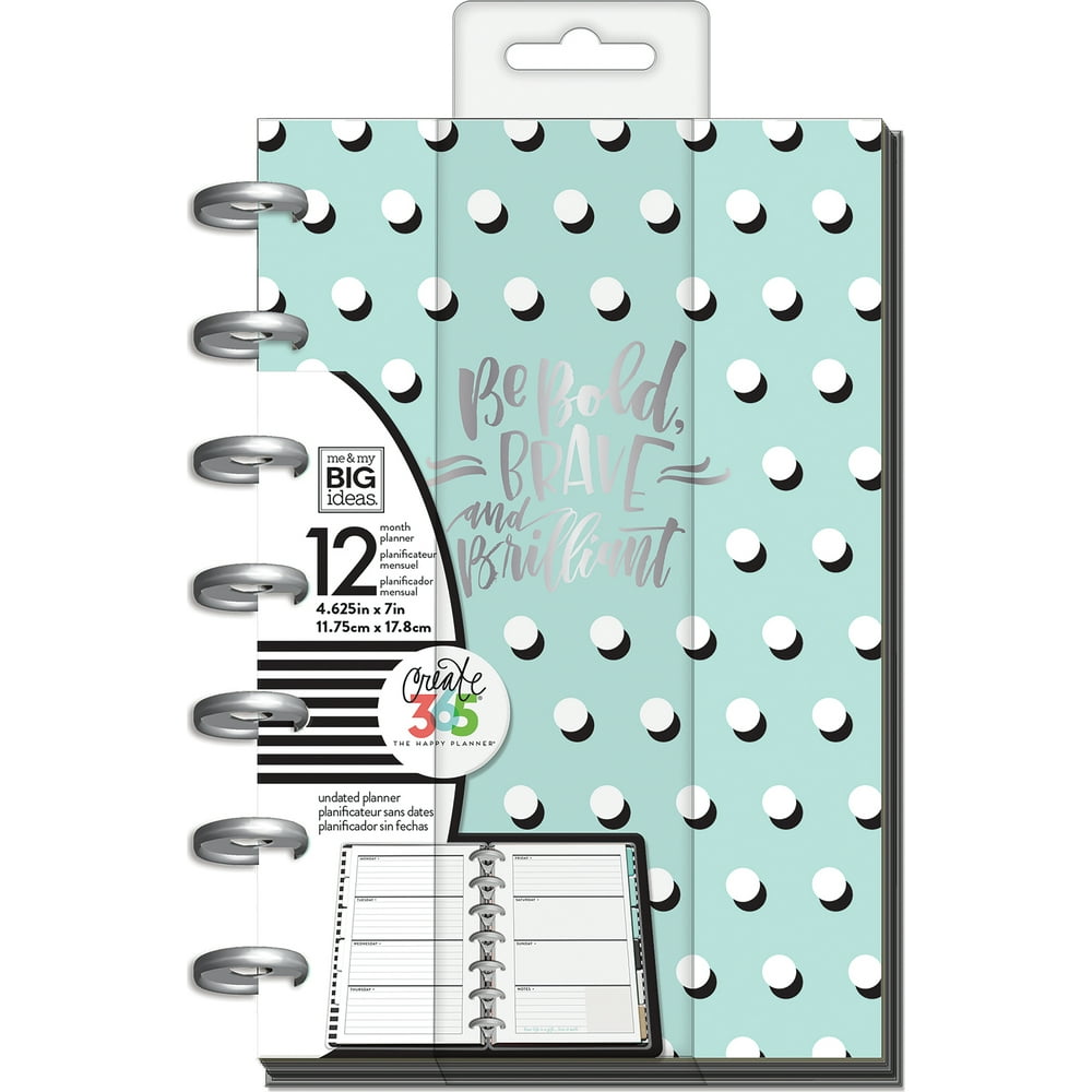 Happy Planner 12Month Undated Mini Planner 5.125"X7.5"A Well Krafted