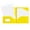Yellow, variant on Falleo Clearance Poly Two Pocket Folder Three Hole Punch Prong Fasteners Letter Size Inside Two Folders With Flip Lid Color Two Folders