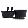 thumbnail image 2 of Clearance! Shishian Planters For Indoor Plants Metal Hanging Flower Pots For Fence，Outdoor Balcony Rail Planter With Garden Tools Detachable Hooks Holes For Garden Home Decor Black Plant Pots Indoor W, 2 of 9