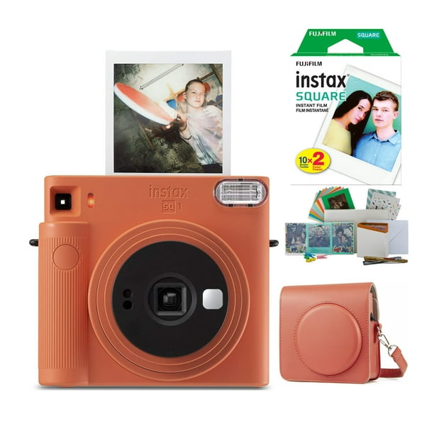 Fujifilm Instax Square SQ1 Camera with Case, Film & Everything Box (Terracotta) - Walmart.com