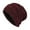 Wine, variant on Knitted Soft Winter Hat for Men and Women Slouch Baseball Cap - Stylish and Warm Knitted Headwear for Outdoor Activities