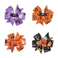 thumbnail image 2 of Noothes Halloween Bow Clips Set 4Pcs, Ribbon Hair Bows for Girls Halloween Hair Accessories Party Hair Clips for Women and Girls, 2 of 5