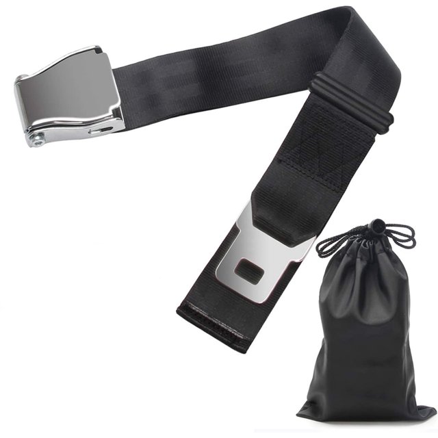 Extensor de cinturón de seguridad de avión, extensor de cinturón de seguridad de avión ajustable de 7-32" - Aerolíneas - Estuche de transporte gratuito