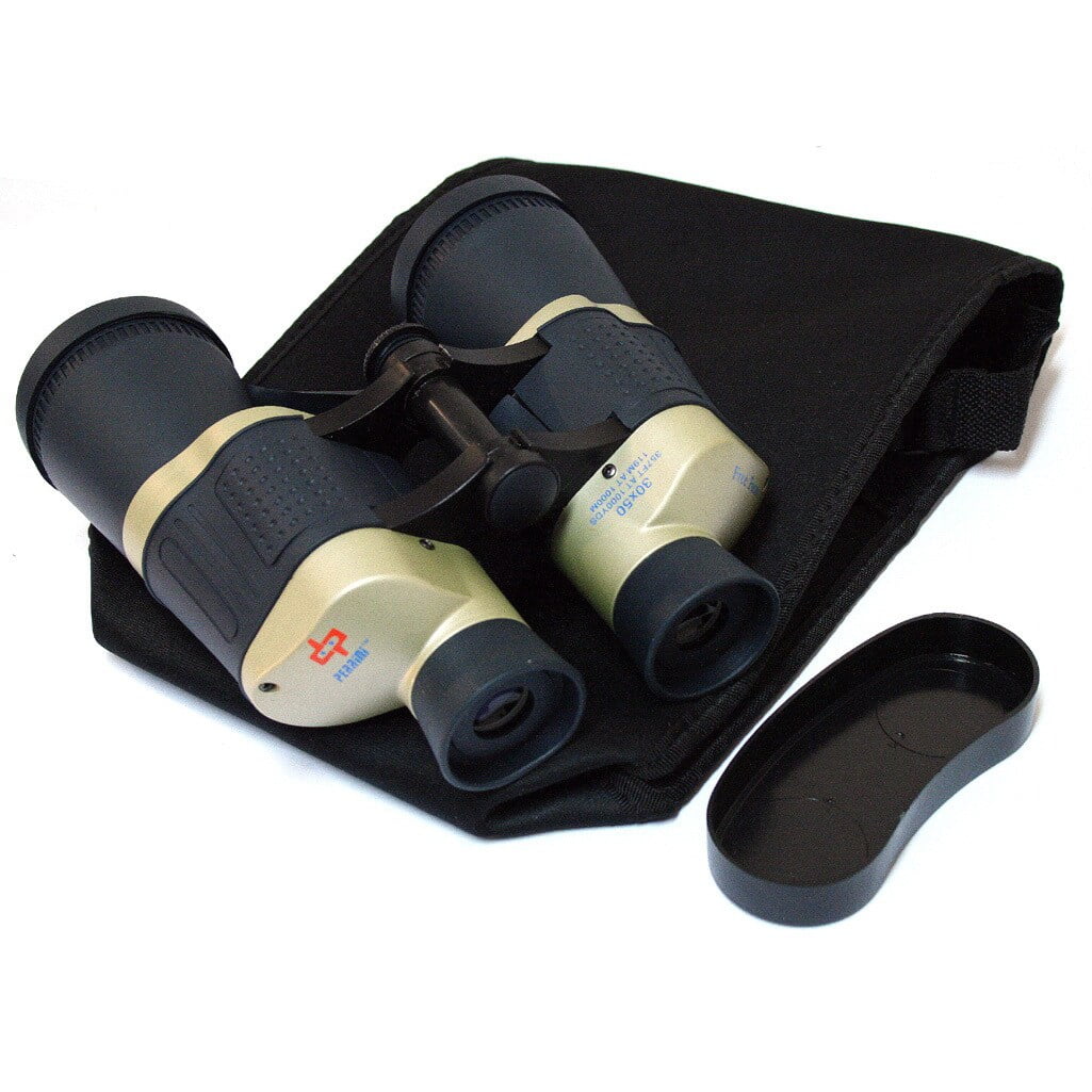 30X50 Dark Blue  Tan Free Focus High Definition Binoculars 119M/1000M