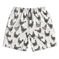 thumbnail image 3 of Uemuo Funny Chicken Pattern Men's Swim Trunks Hawaiian Beach Bathing Suit Swimsuits Beach Quick-Dry Shorts with Pockets-3X-Large, 3 of 9
