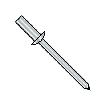 

3/16X.25-.37 Closed End Steel Rivet With Steel Mandrel (Pack Qty 3 500) BC-SDSC66