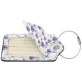 thumbnail image 4 of Rocae Orchids Flowers for Leather Luggage Baggage Tags ID Label Privacy Cover ID Label with Stainless Steel Loop and Address Card, 4 of 5