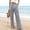 Gray, variant on GIPQJK Wide Leg Linen Pants for Women Palazzo High Waisted Loose Business Pants Slacks Straight Button Down Travel Clothes with Pockets,Khaki S