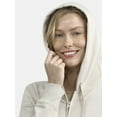 thumbnail image 4 of Time and Tru Women's and Women’s Plus Zip Front Fleece Hoodie Jacket, Sizes XS-4X, 4 of 5