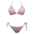 thumbnail image 1 of Traje de Baño Ocean Pacific para Mujer Bikini con Textura y Cintas Ajustables en Top y Bikini Rosa Talla M 2 Piezas, 1 of 4