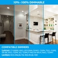 thumbnail image 4 of TORCHSTAR 8-Pack 6 Inch 5CCT LED Recessed Downlight, Baffle Trim, CRI90, 15W=120W, 2700K/3000K/3500K/4000K/5000K, Damp Rated, Dimmable, ETL Listed, 4 of 9