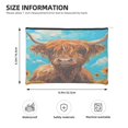 thumbnail image 3 of Cauagu Cute Cow Sunflowers Art for Tyvek Makeup Bag,Reusable Travel Cosmetic Bag Women Organizer Toiletry Bag Birthday,Gifts for Women Girlfriend Mom Teacher 6.5’’*8.9’’, 3 of 7