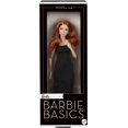 thumbnail image 1 of Barbie Basics Collectible Doll, Model 04 with Red Curly Hair, Black Dress & Platform Heels, 1 of 4