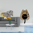 thumbnail image 2 of Juego De Manta A Rayas Y Reloj De Pared Con Diseño De Gato Para Decoración Del Hogar, Manta Suave Y Cálida Para Dormitorio, Sofá, Cama Y Silla Con Un Bonito Adorno Colgante Silencioso., 2 of 8