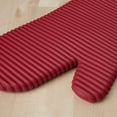 thumbnail image 3 of Kitchenaid Ribbed Soft Silicone Oven Mitt Set, 7"x13", Passion Red, 3 of 3