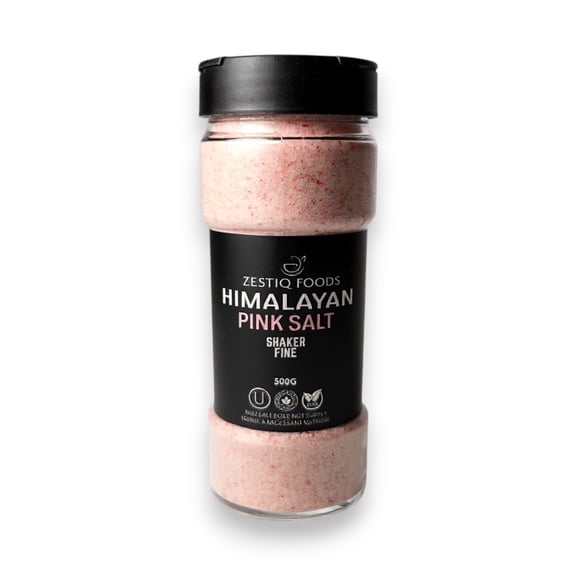 Zestiq foods Himalayan Pink Salt, Fine Grain, 17.6 oz (500 gm)