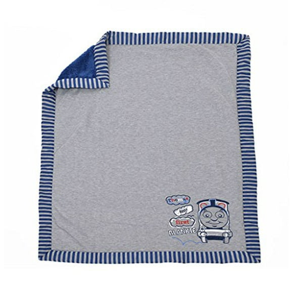 Mattel Thomas et Ses Amis Jersey Tricoté et Sherpa Couverture Bébé - Mon Premier Doudou