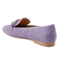 thumbnail image 3 of FSJ Women Closed Toe Chains Loafers Slip on Chunky Low Heeled Flats Comfortable Daily Dress Outdoor Shoes Size 14 Purple, 3 of 5