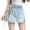 Light Blue^, variant on Jjayotai Shorts for Women, Womens Plus Size High Waisted Denim Half Skirt Pants, Jean Shorts Womens
