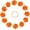 Orange, variant on 12-Pack Flower Lapel Pins for Men, Golden Leaf Rose Boutonnieres Pin Wedding/Dance/Party, Mens Suits Satin Corsage Hat [Orange]