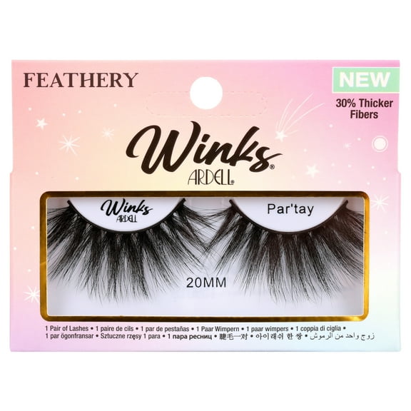 Ardell Black Winks False Lashes, Par'tay, 1 Pair