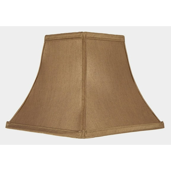 Bronze Square Clip on Bell 8 Inch Candle Stick Replacement Lamp Shade